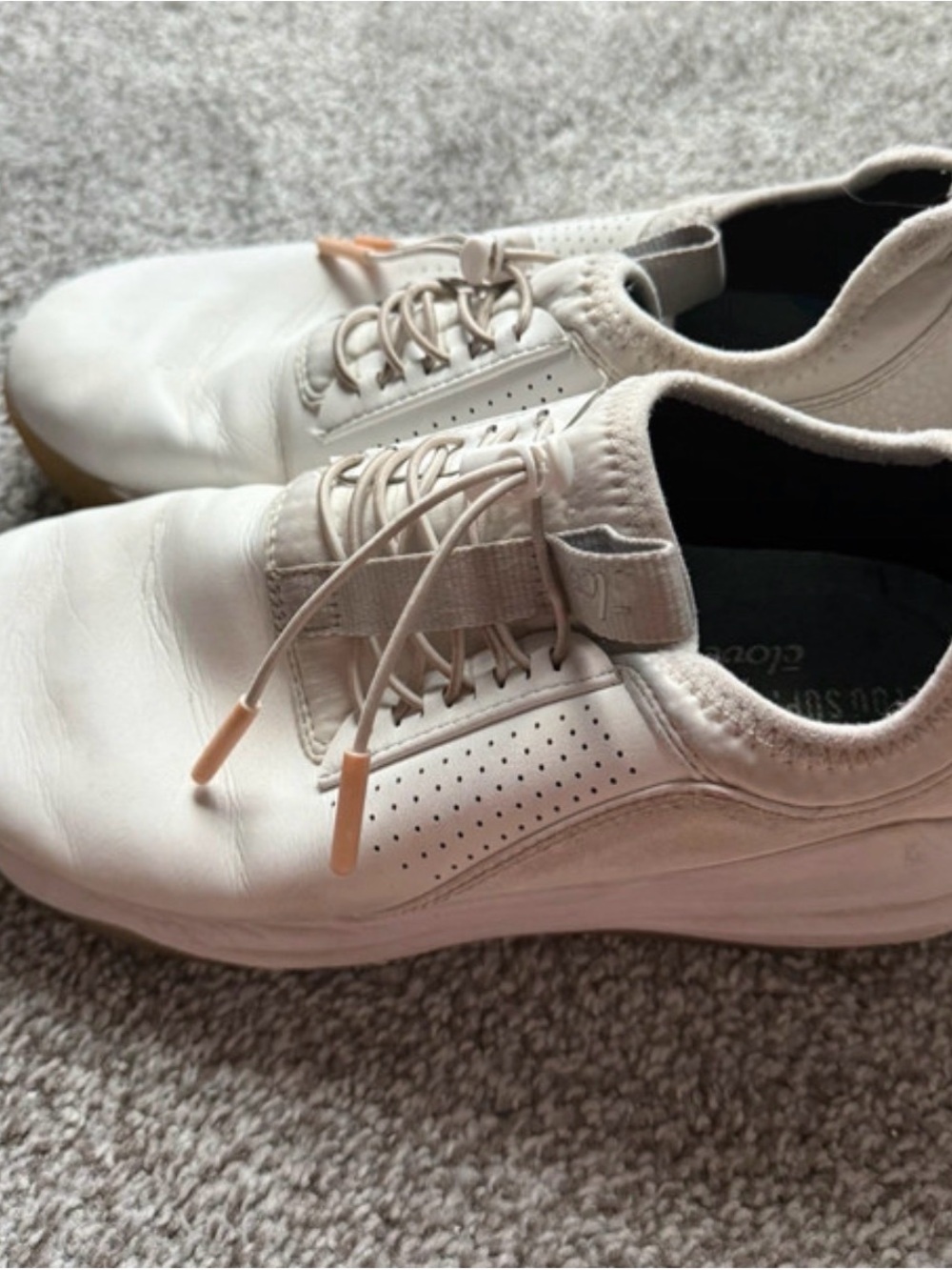 Woman’s White Slip-On Athletic Sneakers